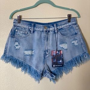 Born Primitive Female Freedom Jorts, NWT